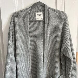 Abercrombie & Fitch Women's Heather Gray Cardigan